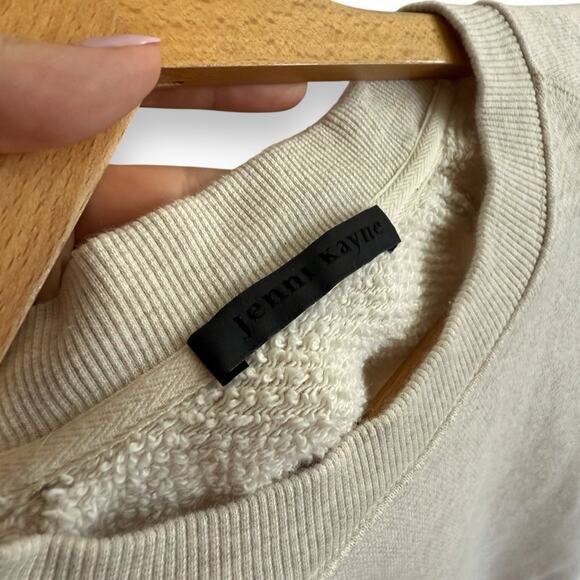 Jenni Kayne Saturday Sweatshirt French Terry Oatmeal Medium Women’s - Picture 5 of 8